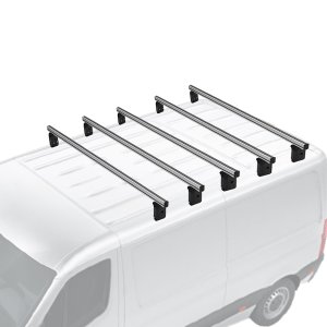 Ford Transit Connect Roof Rack Cross Bars - Omac - Professional 5Pcs - Gray - '14-'19 Ford Transit Connect Roof Rack Cross Bars - Omac - Professional 5Pcs - Gray - '14-'19